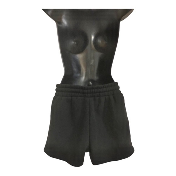 Barbie black pink graphic print drawstring waist sweats shorts size small new - Picture 7 of 10